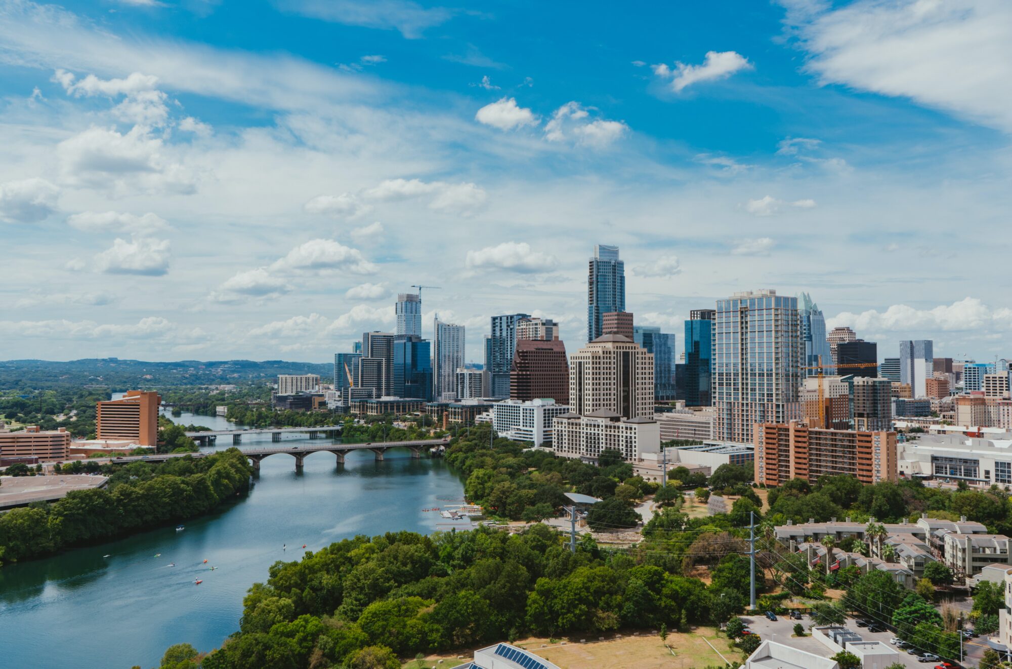 Downtown Austin with view of the River
