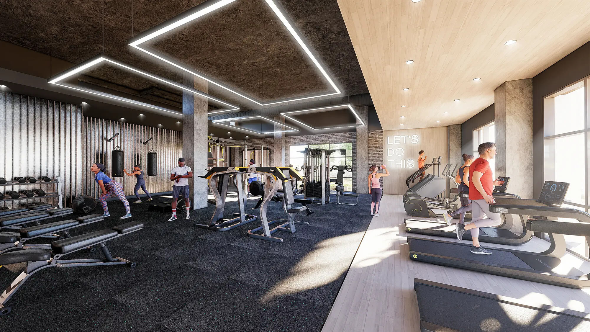 Rendering of Fitness Center